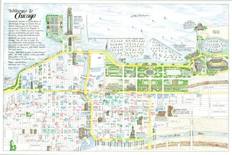 Mapeasys Guidemap To Chicago Curtis Wright Maps
