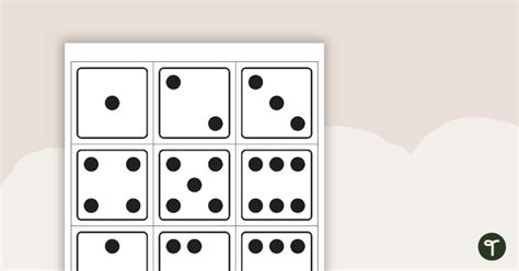 Subitizing Dice Numbers 1 To 9 Teach Starter