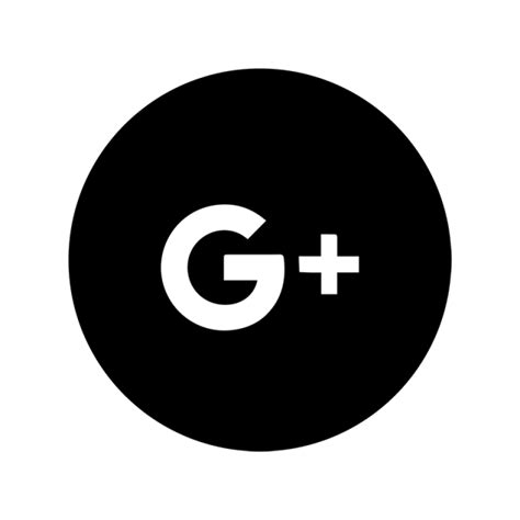 This logo image consists only of simple geometric shapes or text. Google Plus Black & White Icon, Google, Plus, Google Plus ...