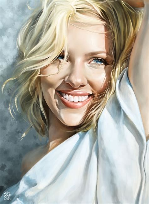 Scarlett Johansson Portrait By Catherine Steuer Scarlett Johansson