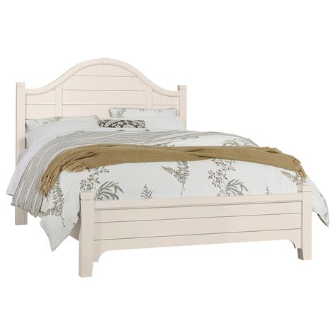 Laurel Mercantile Co Bungalow Transitional Queen Low Profile Bed With Arch Headboard Belfort