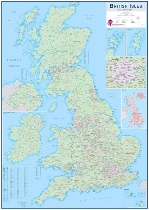 British Isles Sales And Marketing Map Uk Maps International Blog