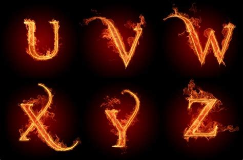 Alphabet Letter Burning Letters Of The Alphabet Fire Letter Alphabet