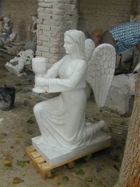White Marble Angel Statue Angel Sculptures Carvings Monument China