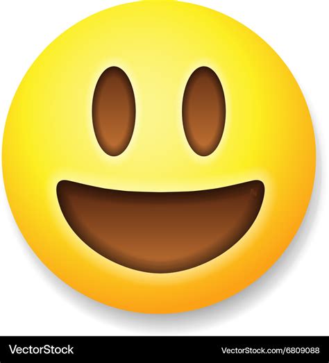 Emoticon Laughing Emoji Smile Symbol Royalty Free Vector
