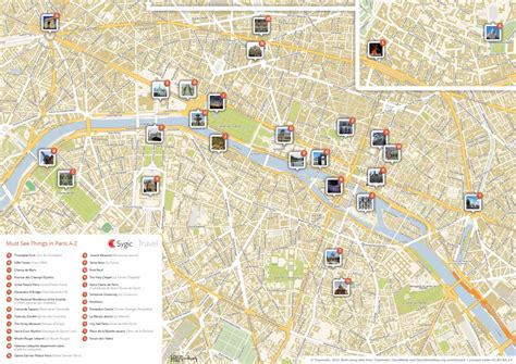 Printable Map Of Paris With Tourist Attractions Printable Maps
