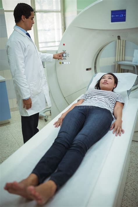 Patient Undergoing Ct Scan Test Stock Photo Image Of Physician