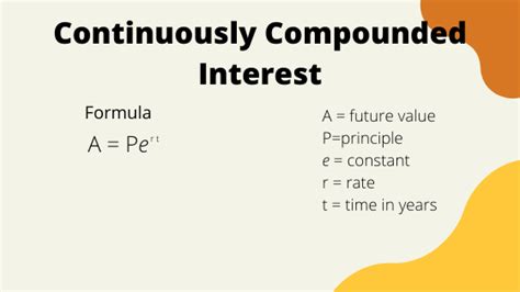 Continuously Compounding Interest Formula With Examples Mathbootcamps