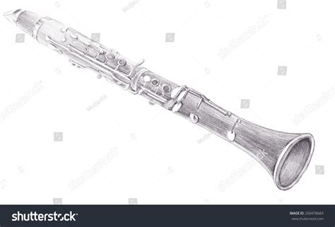 Clarinet Sketch Stock Illustration 250478683 Shutterstock