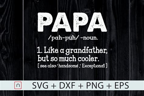 Definition Of Papa Svgfathers Day Svg By Novalia Thehungryjpeg