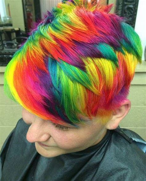 20 Gorgeous Rainbow Hairstyles