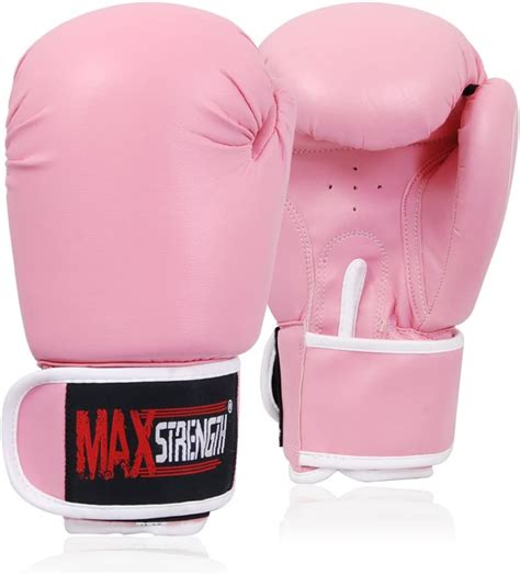 Pink Boxing Gloves Ladies Boxing Gloves Punch Bag Mitts Mma Martial