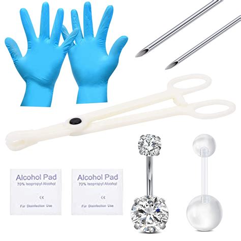 Qwalit Belly Button Piercing Kit Belly Piercing Kit Body Piercing Kits For All Piercings 3