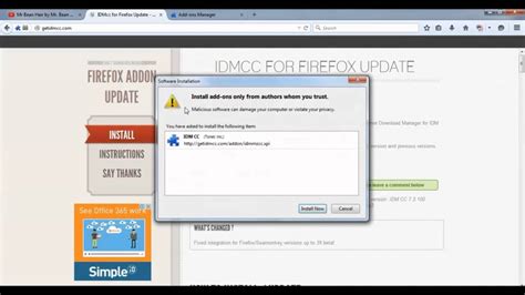 What can i do to fix it? Intergrate Internet download manager with Mozilla firefox - YouTube