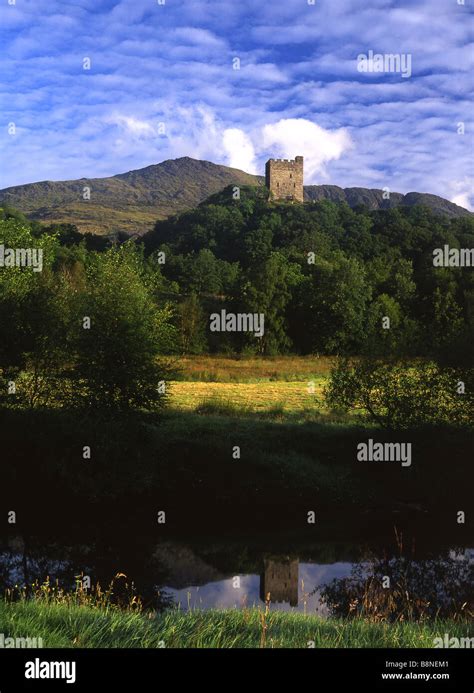 Dolwyddelan Castle And Moel Siabod Lledr Valley Conwy County Snowdonia