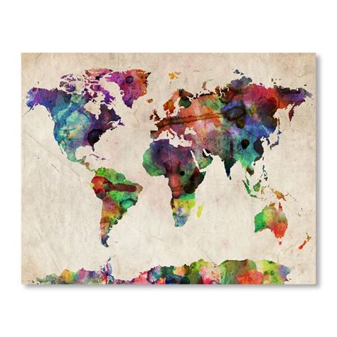 Americanflat World Map Wall Mural Wayfair