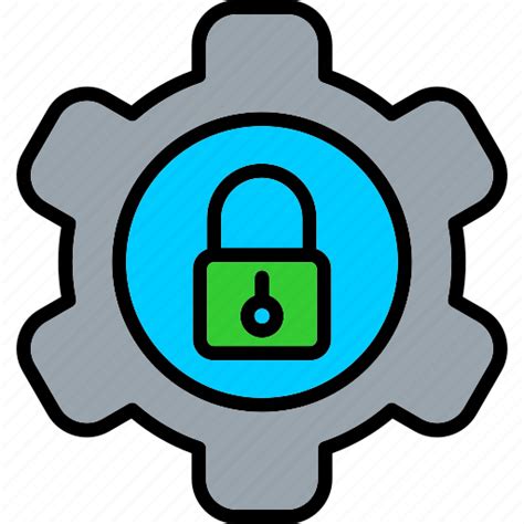 Cogwheel Gear Setting Lock Icon Download On Iconfinder