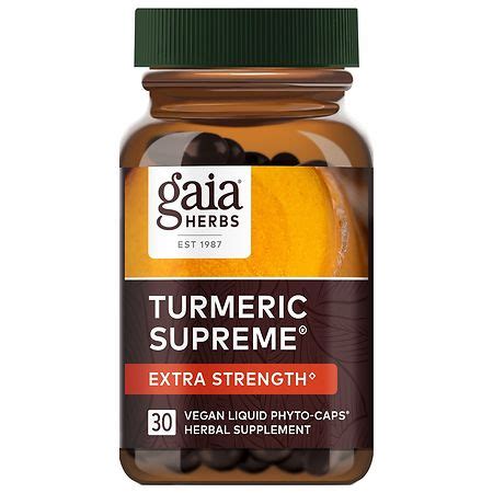 Gaia Herbs Turmeric Supreme Extra Strength Capsules Walgreens