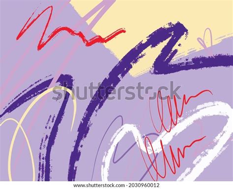 Brush Marker Pencil Stroke Template Abstract Stock Vector Royalty Free