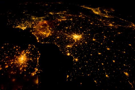 The View From Space Northwestern Europe At Night