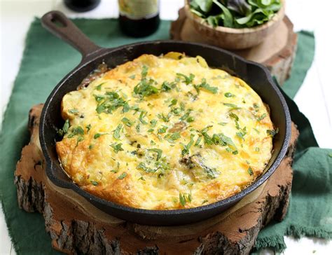 Pea Potato And Cheddar Frittata Recipe Abel And Cole