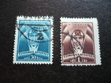 Stamps Romania Scott Ra19 Ra20 Used Part Set Of 2 Stamps