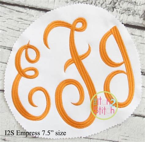 Empress Large Monogram Embroidery Font Machine Embroidery Designs By Juju
