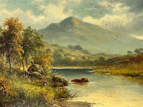 Victorian Scottish Fine Peinture à Lhuile Victorienne Du 19ème