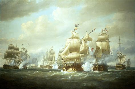 Battle Of San Domingo At Sea During The Napoleonic Wars Image Free