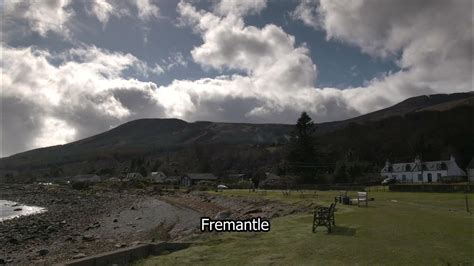 Corrie Isle Of Arran Beautiful Sky Scottish Island Fremantle