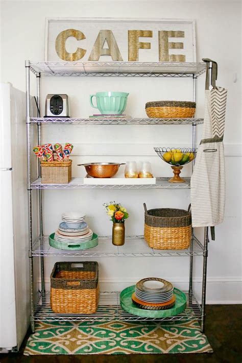 Add space to kitchens of any size with howards kitchen shelves & racks; Haute Off The Rack Home Tour - Haute Off The Rack ...