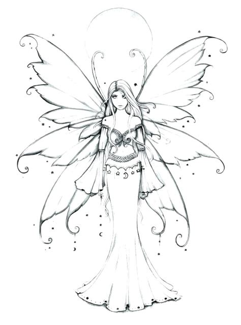 Anime Fairy Coloring Pages at GetDrawings | Free download