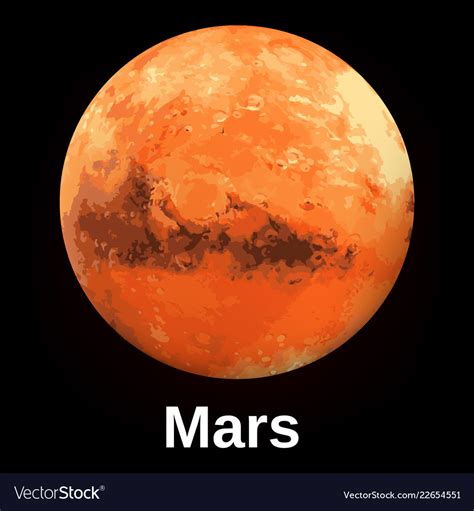 Planet Mars Drawing
