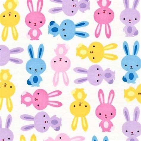 Urban Zoologie Bunnies On Pink Blush By Ann Kelle For Robert Etsy