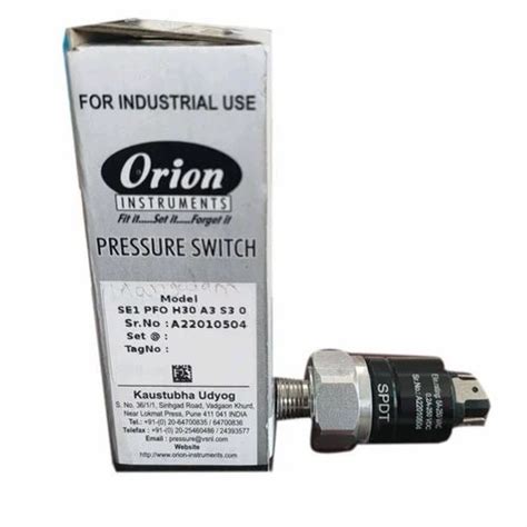 A Orion Pressure Switch SB PFOH A S Electrical Connection