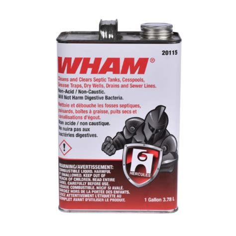 Buy Hercules 20115 Wham Drain And Waste System Cleaner Gallon Pack
