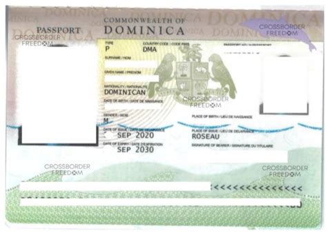 dominica passport issued for our respected client in early september 2020