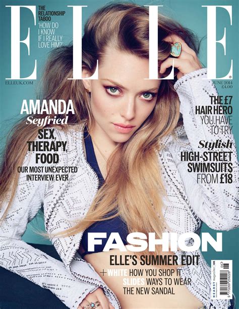 Amanda Seyfried Elle Magazine Uk June 2014 Cover