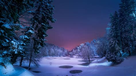 Cold Winter Night Wallpapers Wallpaper Cave