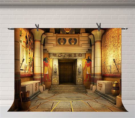 Buy Fuermor 7x5ft Ancient Egyptian Palace Photography Background Egyptian Mural Backdrop Egypt
