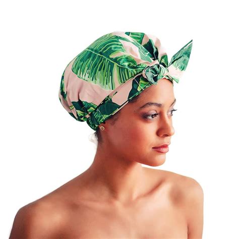 reusable shower cap for women shower caps for long hair waterproof bath cap turban love me