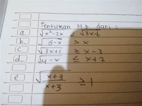 Contoh Kumpulan Soal Pertidaksamaan Mutlak Pecahan Dan Irasional Pdf