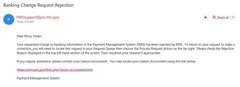 Recent payments continue to be taken from my old account. PMS User Guide | HHS PSC FMP Payment Management System