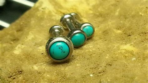 Turquoise Tragus Cartilage Earring Ring Forward Helix Triple Etsy