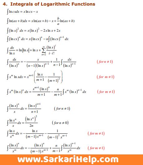 ∫ 1 x dx = ln |x|. Integral Table Pdf : Integral Table Pdf Document / We are ...