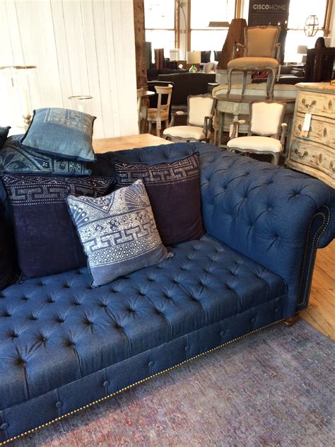 Rivet amazon brand â€ rivet revolve modern upholstered sofa with reversible sectional chaise, 80w, denim. Denim Sofa And Loveseat Blue Jean Sofas Queen Sleeper Sofa ...