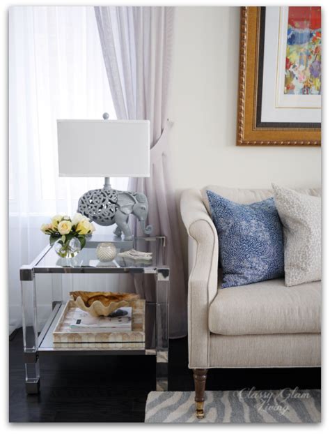 Acrylic End Tables Styling Living Room Reveal Styling Tips Classy