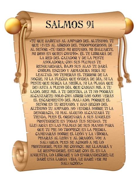 Salmos 91 Salmo 91 Imprimible En Español Cartel De La Etsy España