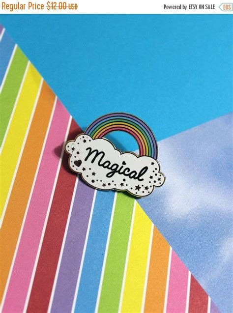 Magical Rainbow Pin Magical Rainbow Enamel Pins Hard Enamel