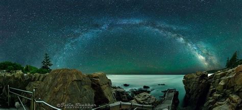 The Milky Way Over Thunder Hole In Acadia National Park In Maine Best